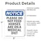 Signmission Please Do Not Feed Horses Are, 5 in W x Rectangle, Vinyl Decal OS-2PACK-NS-D-57-V-17377 - alternate 5